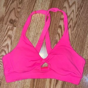 aerie bright hot pink sports bra Size: M